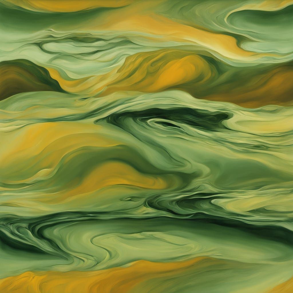 Surreal Muscle Contraction as Oil Painting