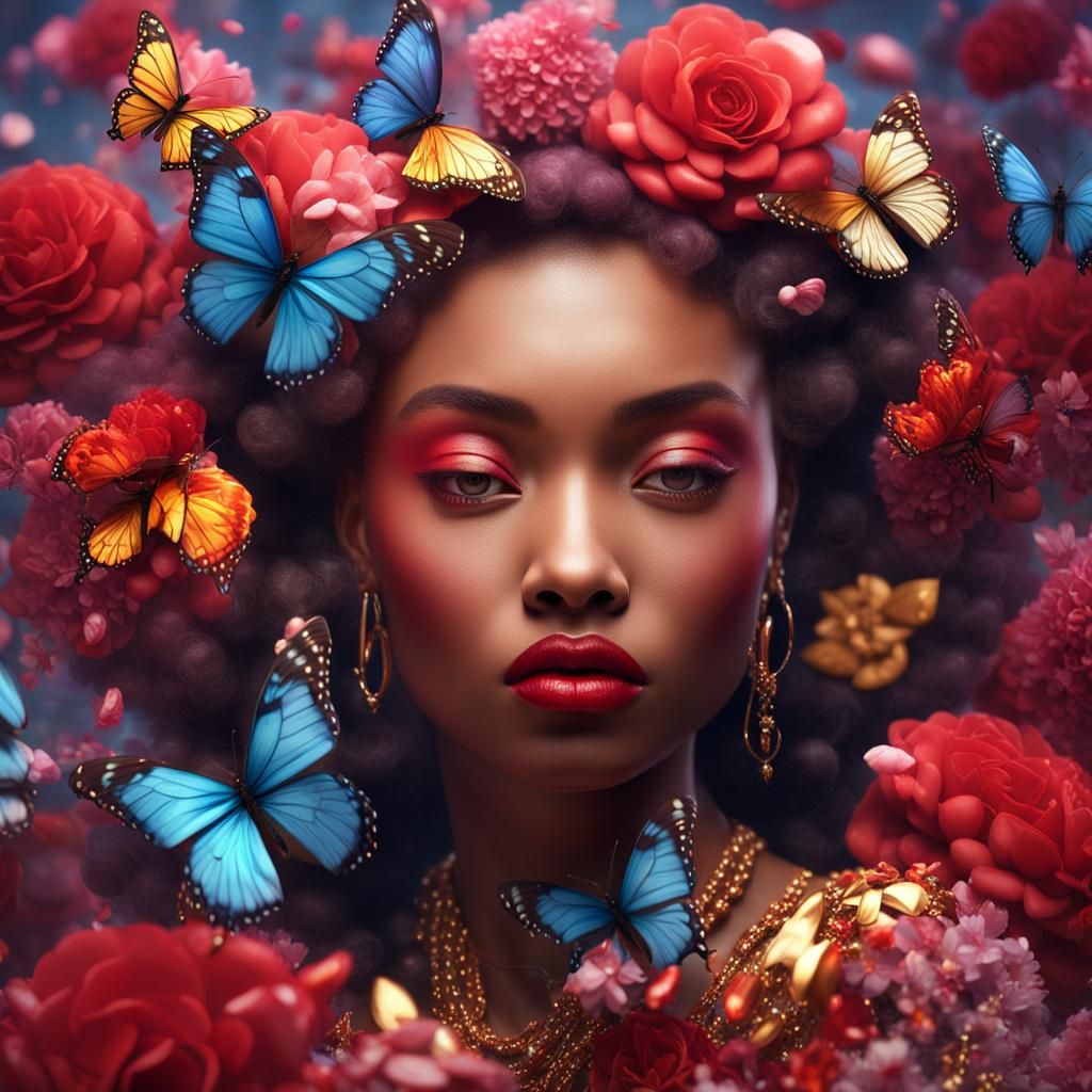 Different women , feminism, spots, texture, realism, lipstic...