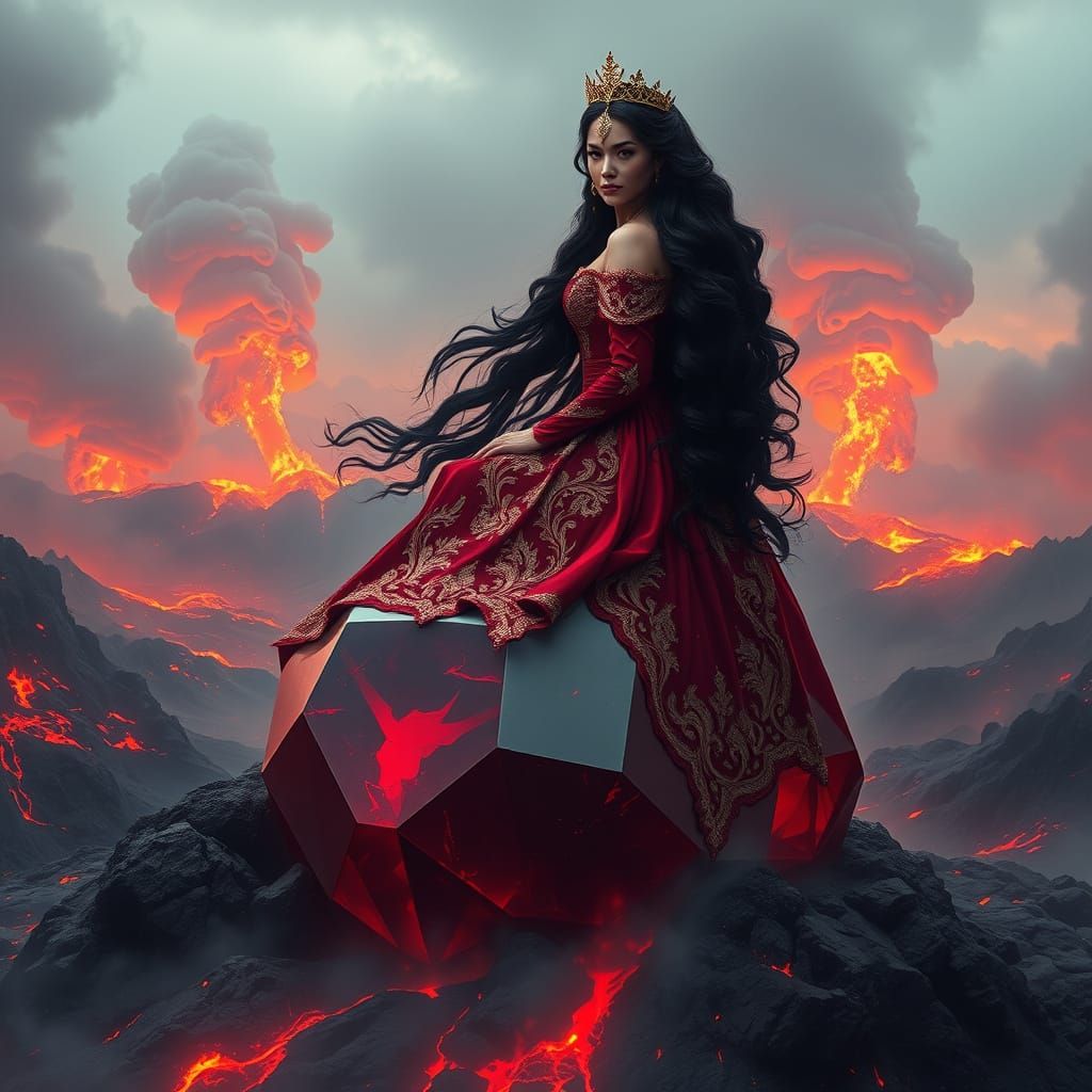 Surreal Princess of Crimson Ember