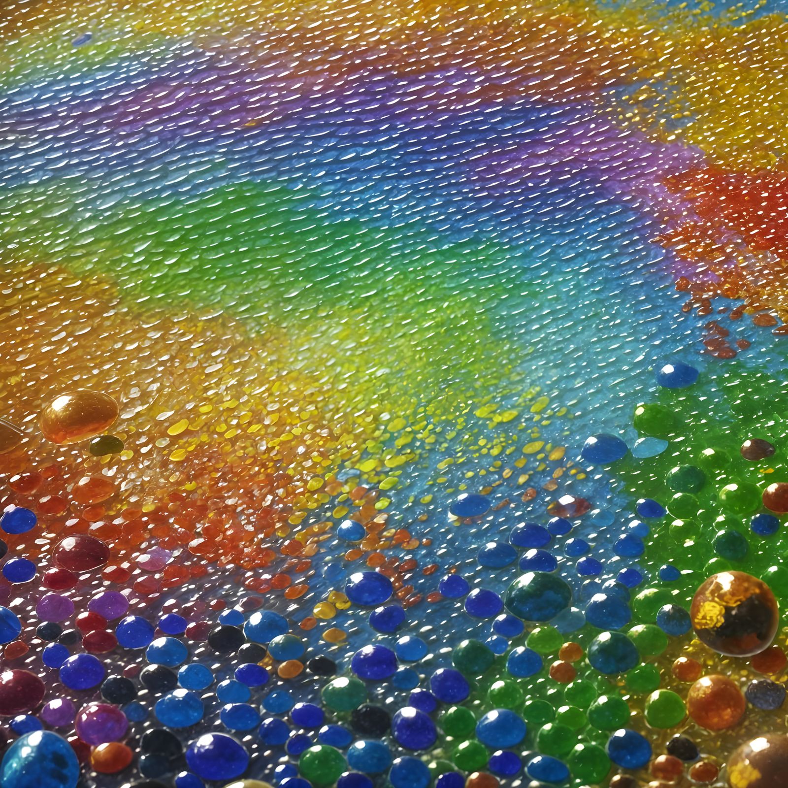 Colorful Mosaic Art: A Symphony of Joyful Details