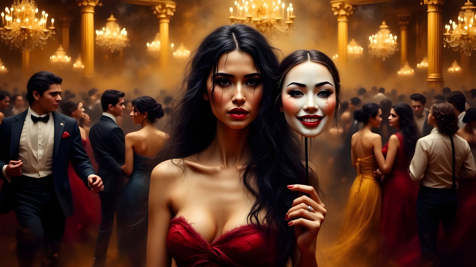 Masquerade of Loneliness (The Tears Beneath the Mask)