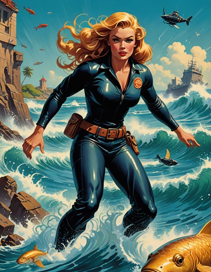 Navy SEAL Meets Alluring Mermaid in Turbulent Ocean