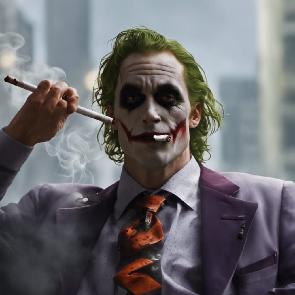 The Joker Smoking