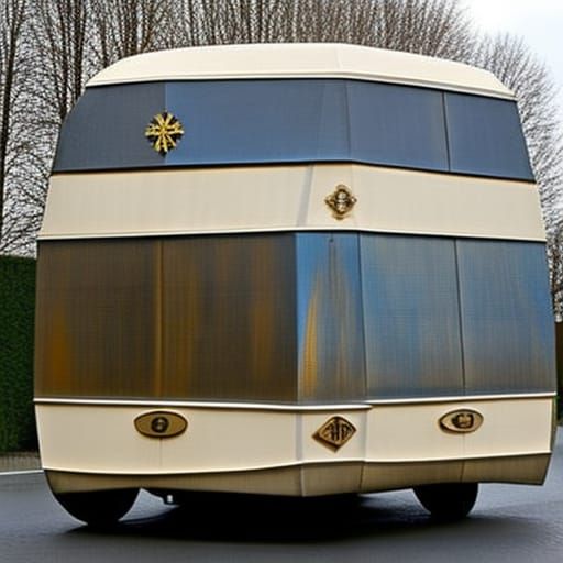 Surreal Metal Ambulance Car Figurine