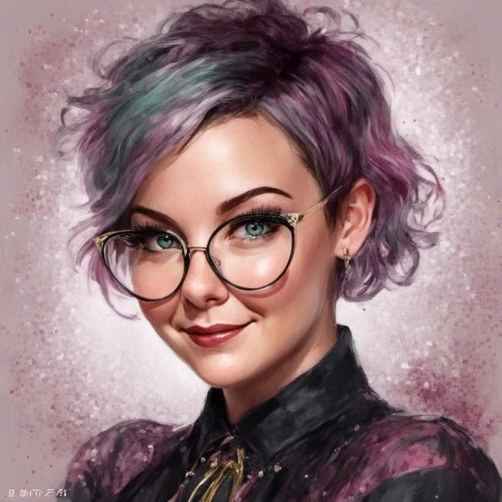 Anime Singer Portrait in Japanese Manga Style