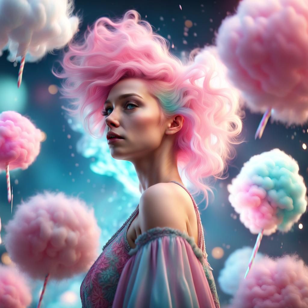 Cotton Candy Woman