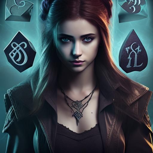 Female Shadow Hunter with Mystical Runes