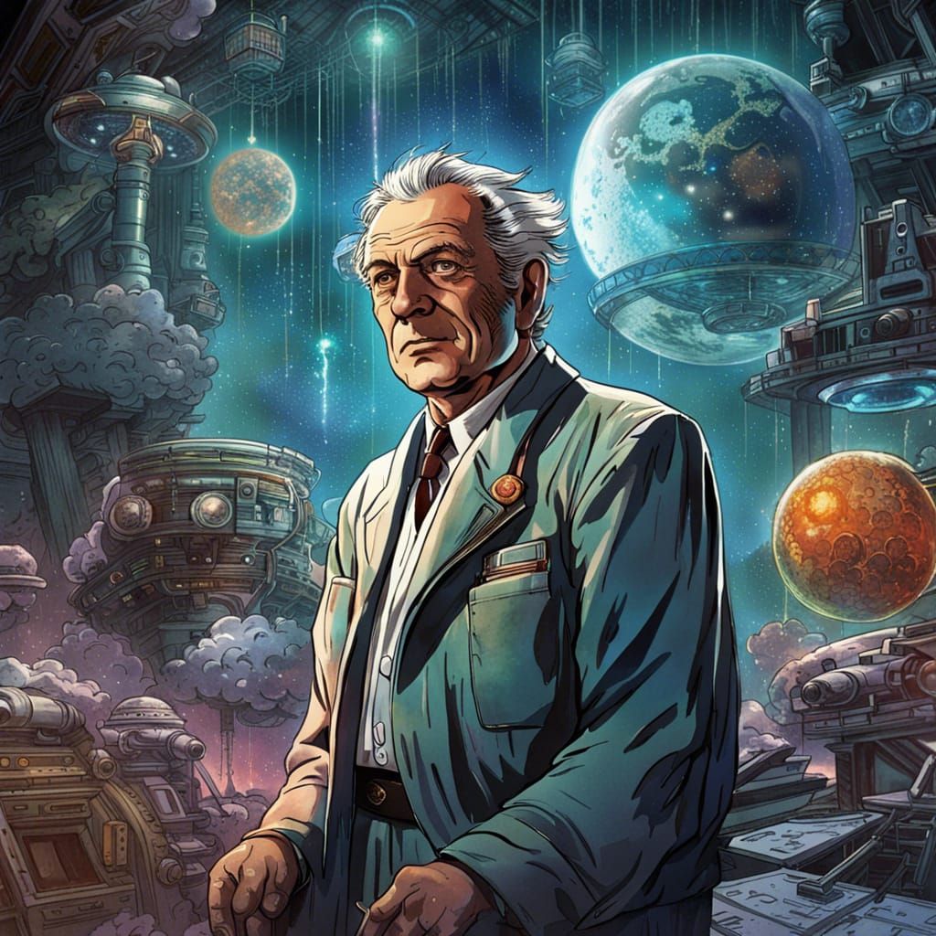 Heinz Ruhmann in Anime Style Sci-Fi Movie