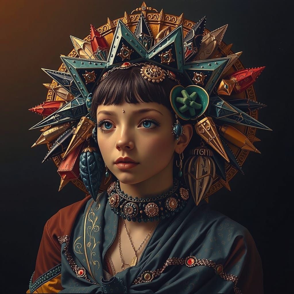 Masterpiece Painting of Beauty and Truth