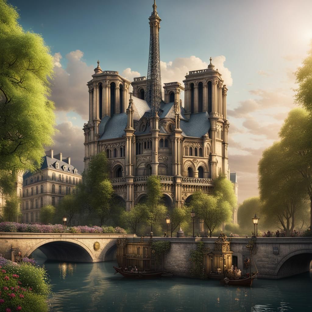 La Primavera Visits Paris: Fantasy Concept Art