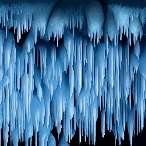 Crying Icicles: An Ultra-Detailed Surreal Image