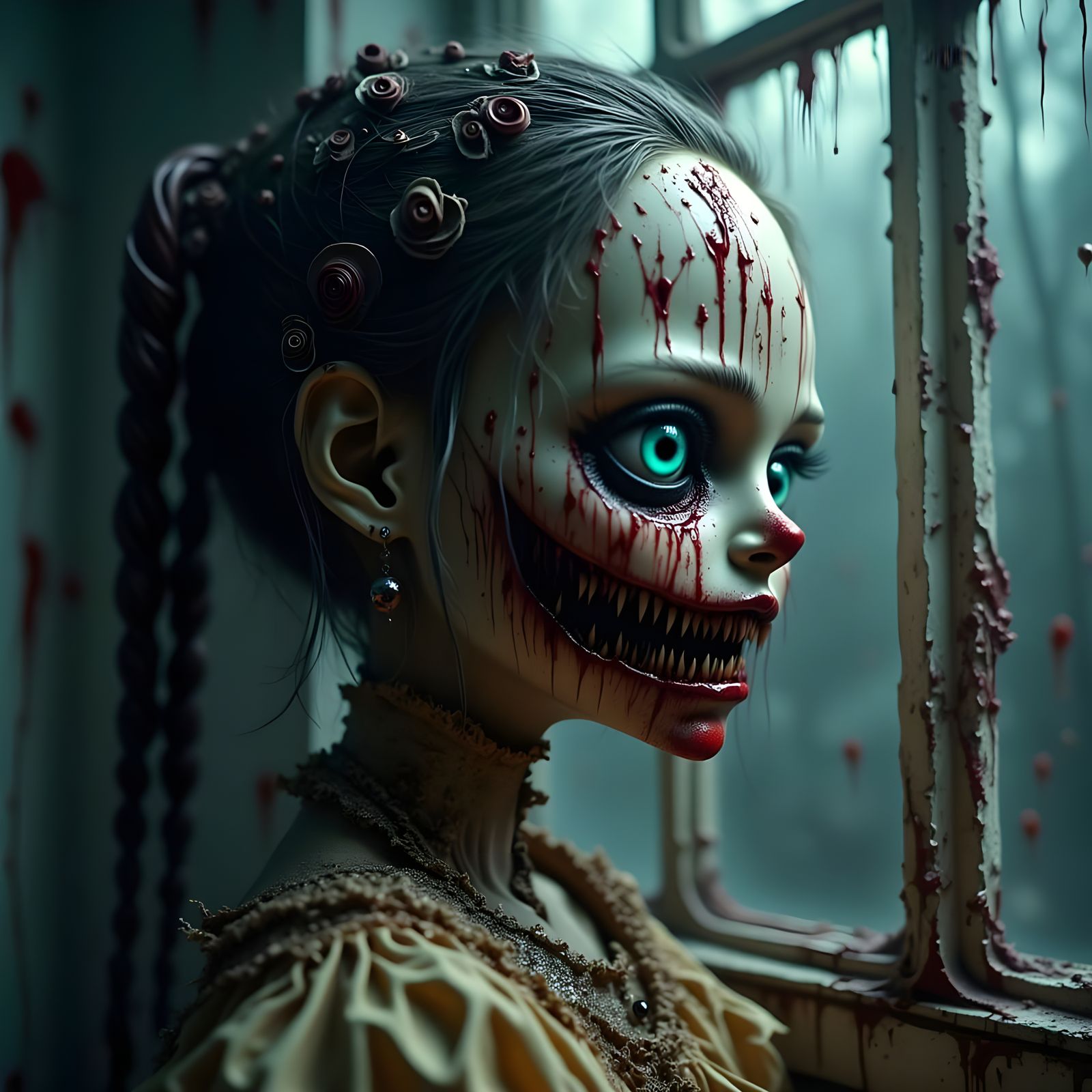 Creepy Victorian Doll in Abandoned Asylum