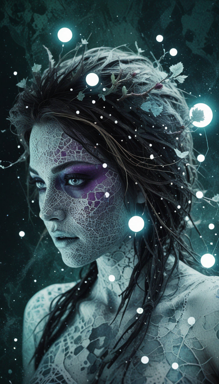 Mystical, Futuristic Artwork in Nihiluxe Style