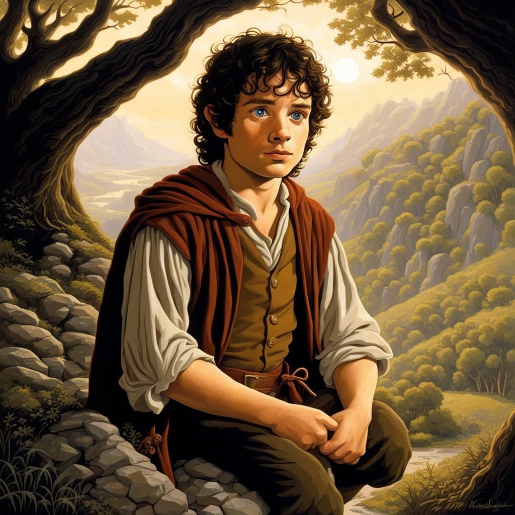 Frodo Baggins as Hildebrandt Brothers Illustration