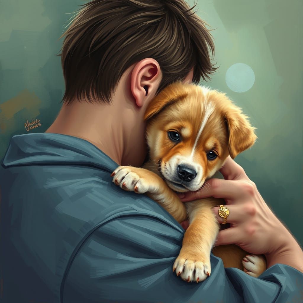 Cute Puppy and Owner Share Unconditional Love in Heartwarmin...