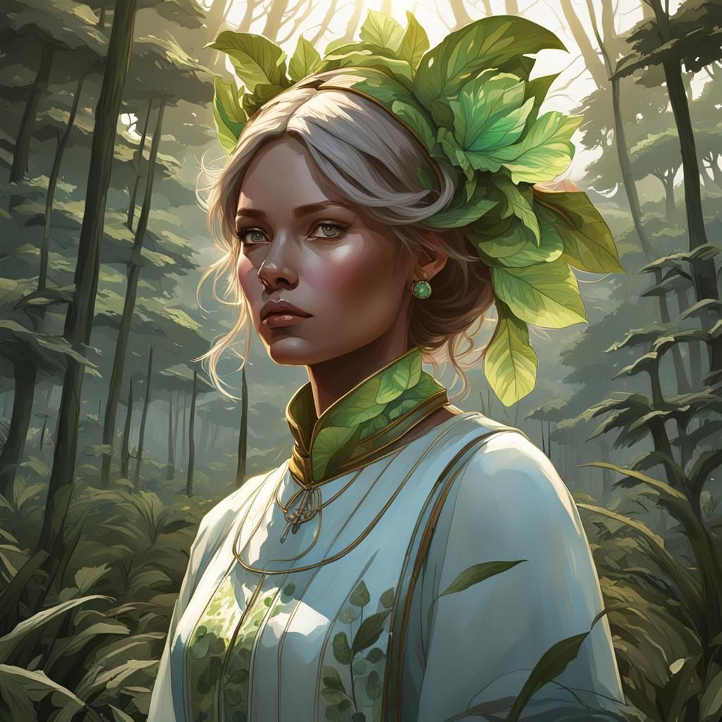 Savannah Giantess: Hyperdetailed Concept Art Portrait