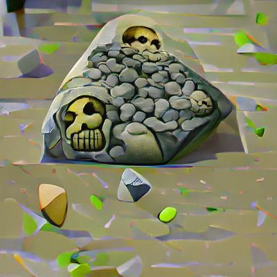 Ancient Stone Monolith in Desolate Landscape