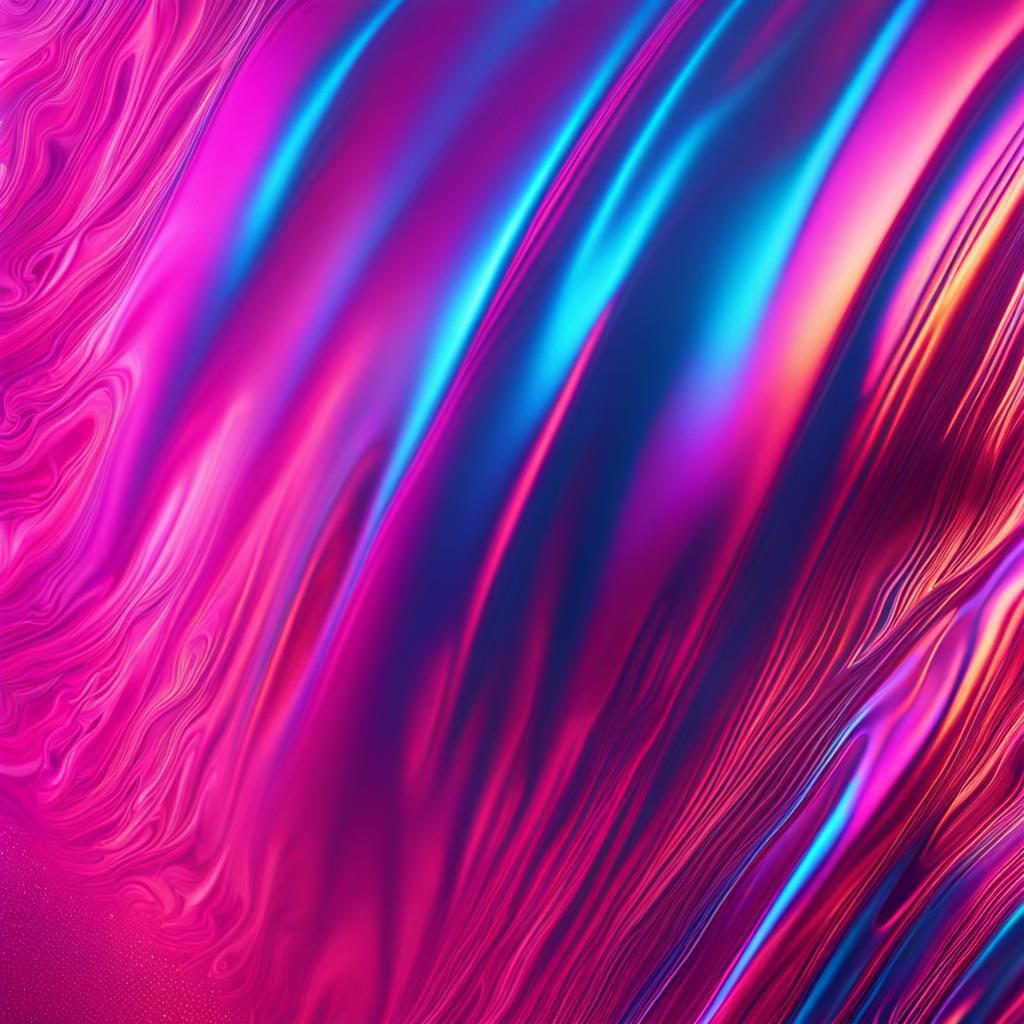 Iridescent Holographic Pink Ocean Texture in Splash Art
