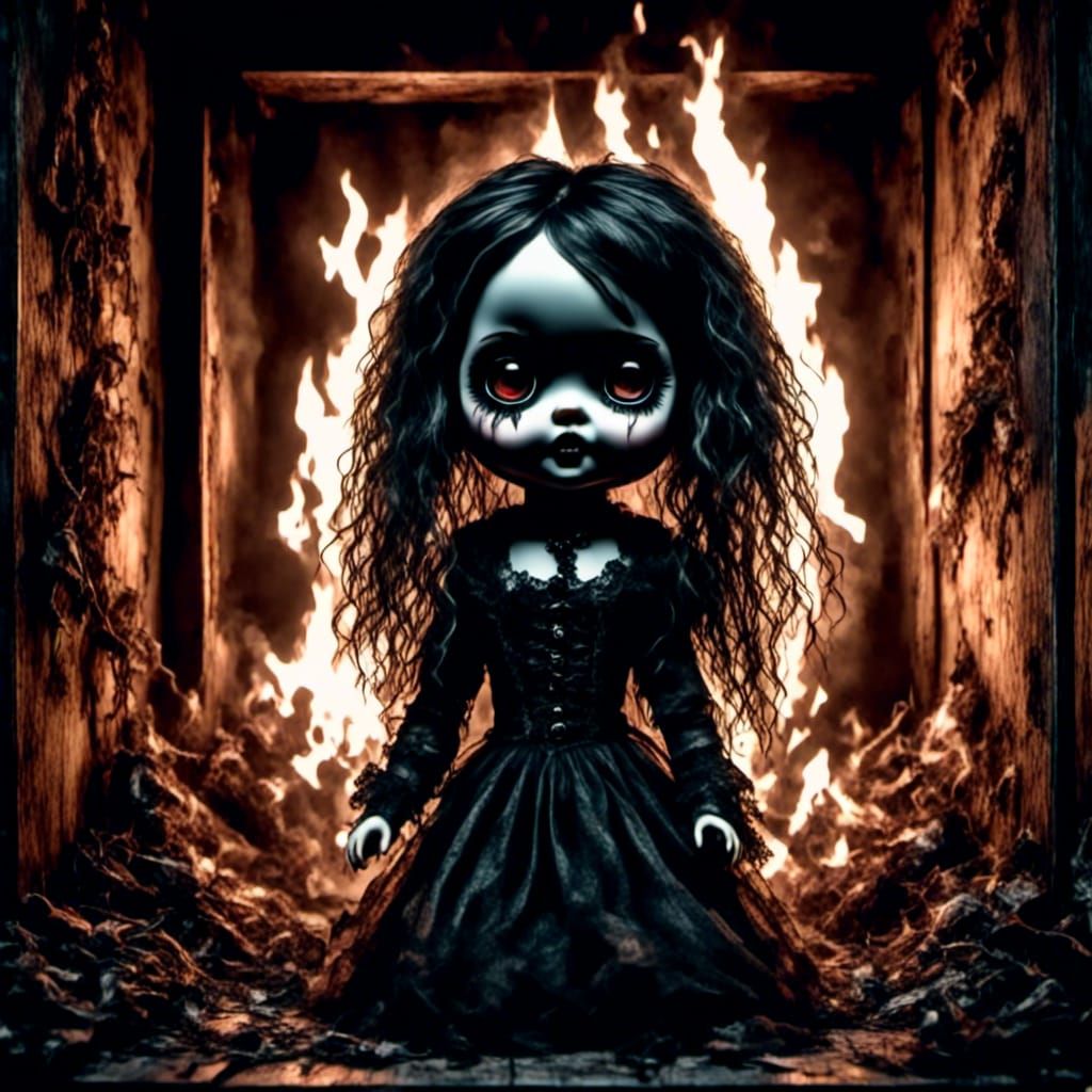 Creepy Possessed Doll Emerges from Closet