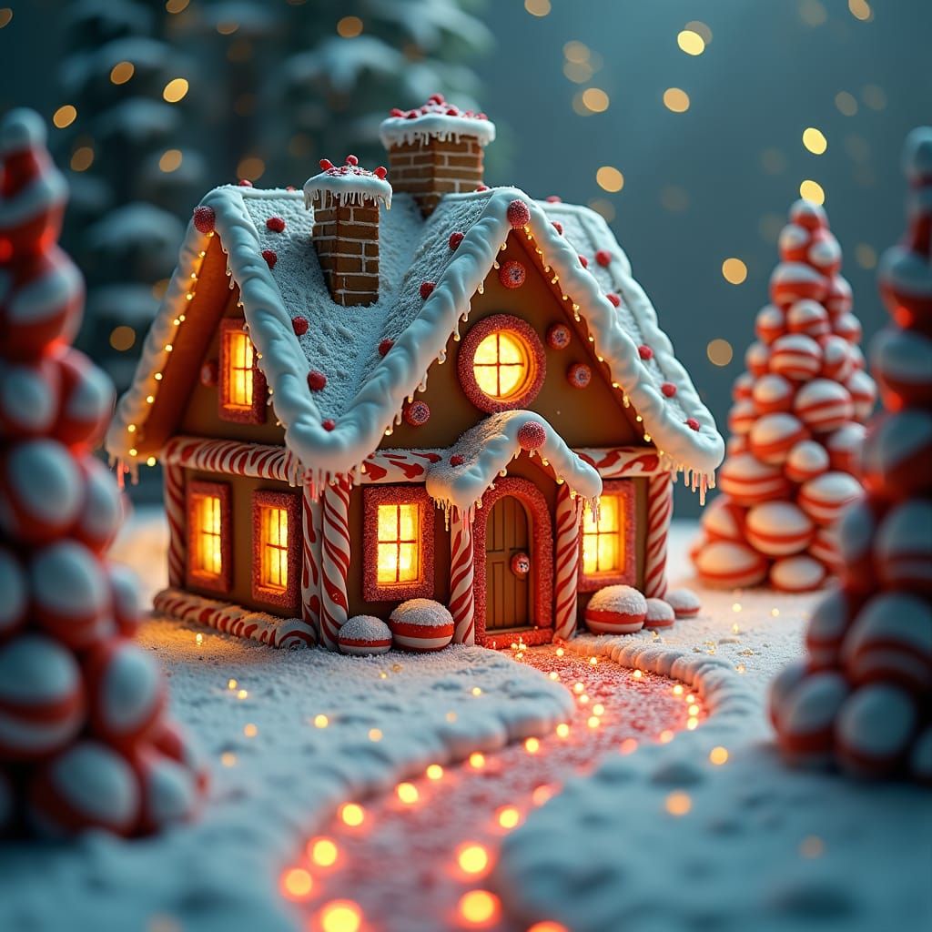 Gingerbread House in Winter Wonderland, Film Aesthetic