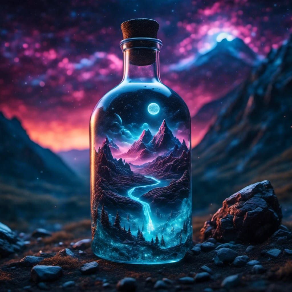 Storm in a Bottle: Detailed Matte Painting