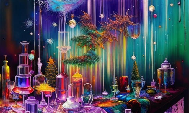 Riviera Christmas: Flowing Inks and Shattered Glass