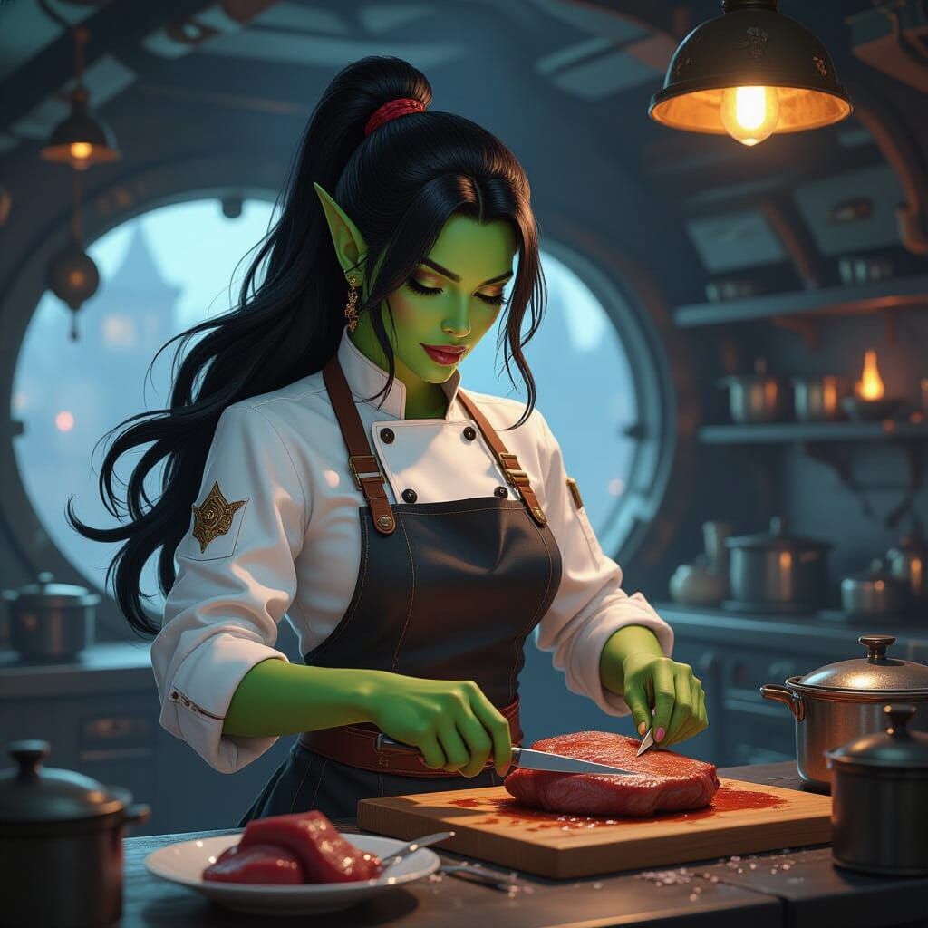 Fantasy Chef Aboard Magnificent Airship