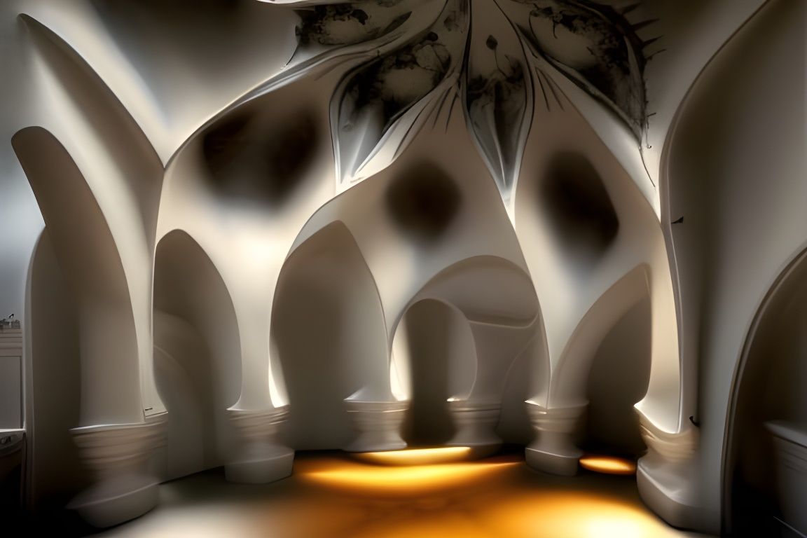 Abandoned Building Covered in 3D Flower Graffiti