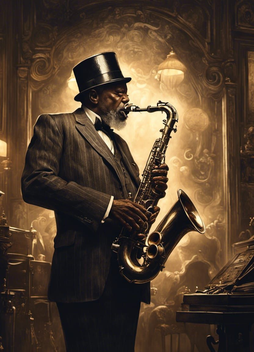 Jazz saxophone player