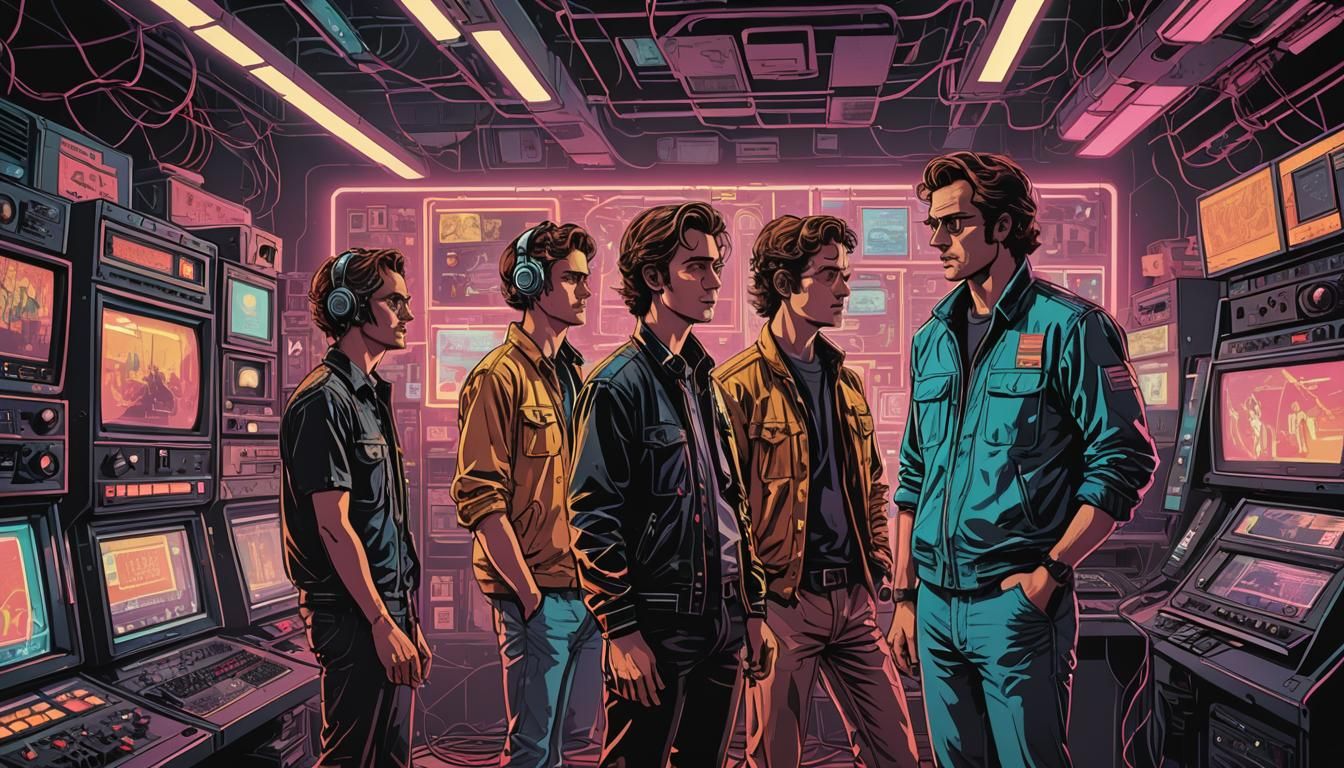 Retro-Futuristic 1976 Video Studio: Comic Book Art