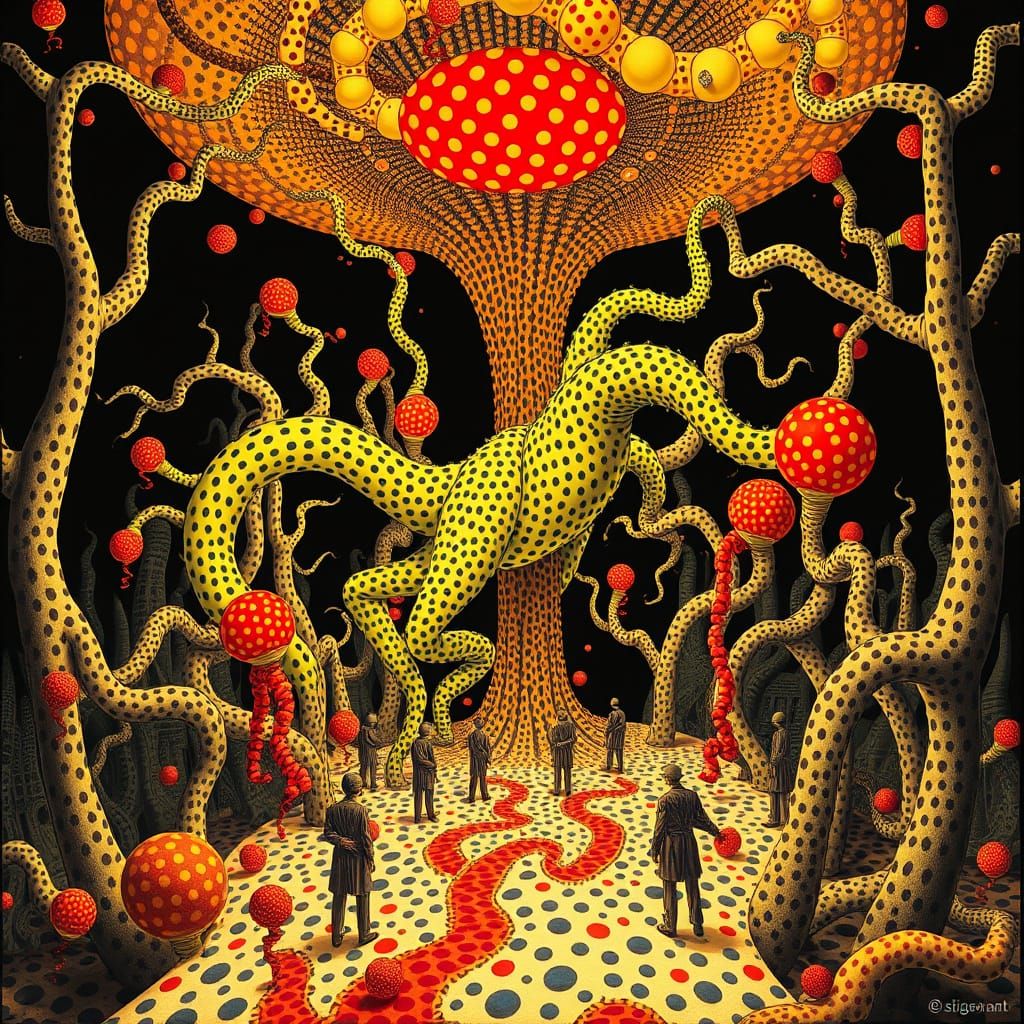 Surreal Spooky Fairytale Landscape by Kusama & Balla