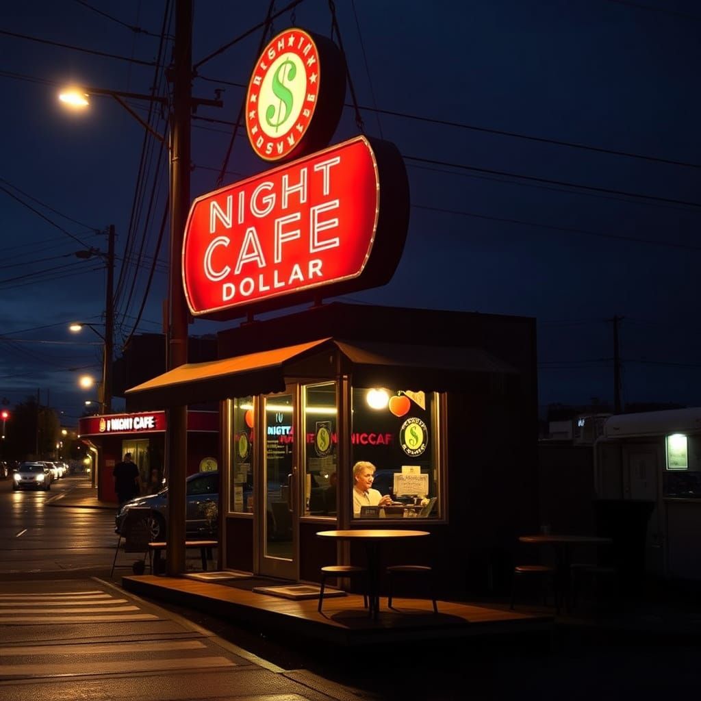 NightCafe Dollar Digital Rendering
