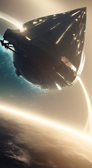 Spaceship Launching into Outer Space: IMAX CryEngine Render