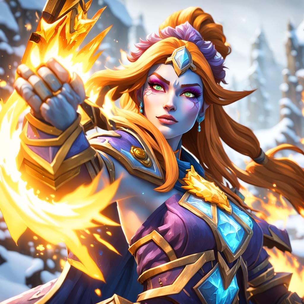 Hybrid Lina and CM - DOTA2