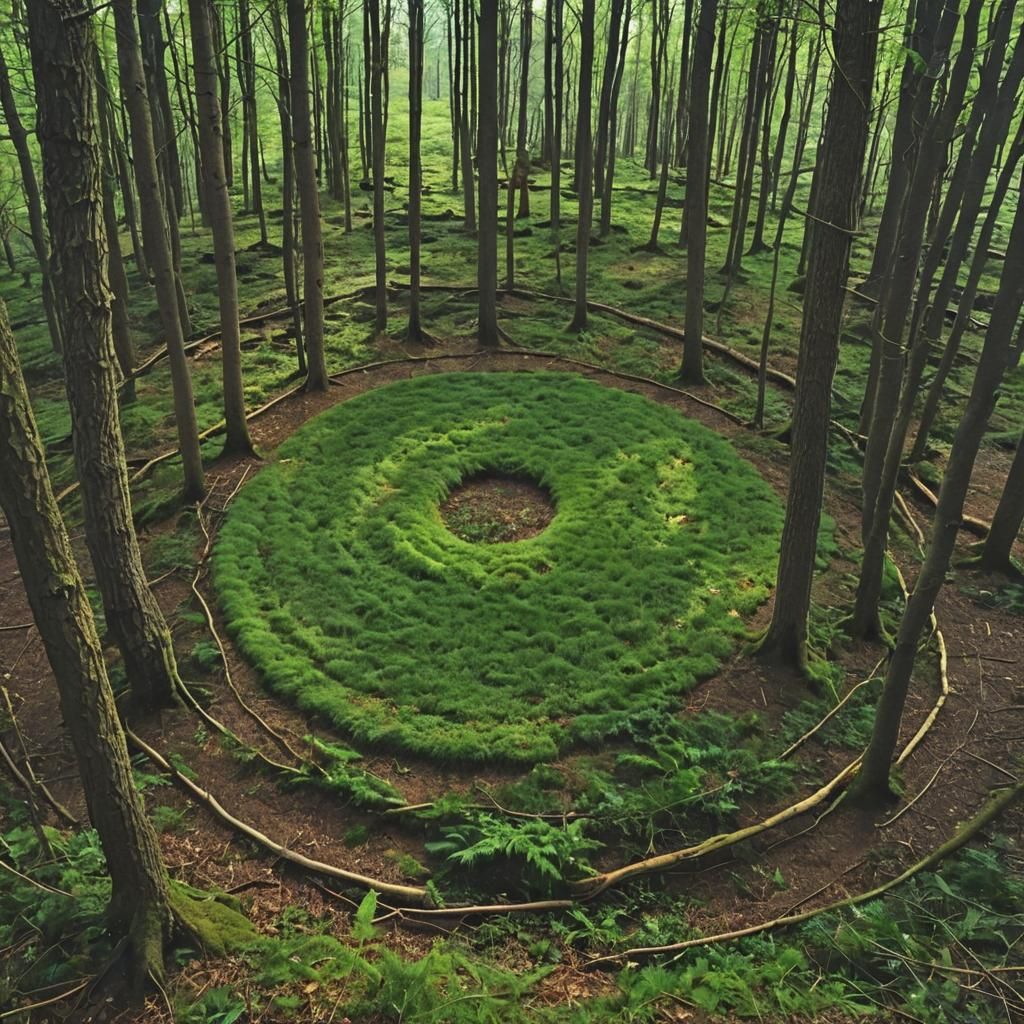 Encircled Clearing in the Woods