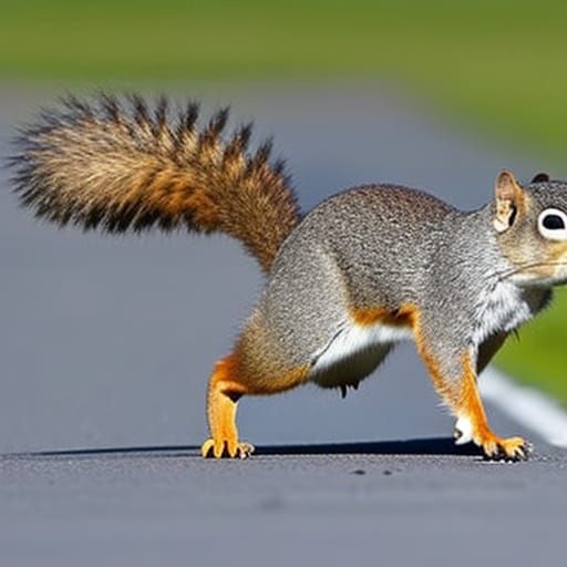 Squirrel Backflip: A Close Call