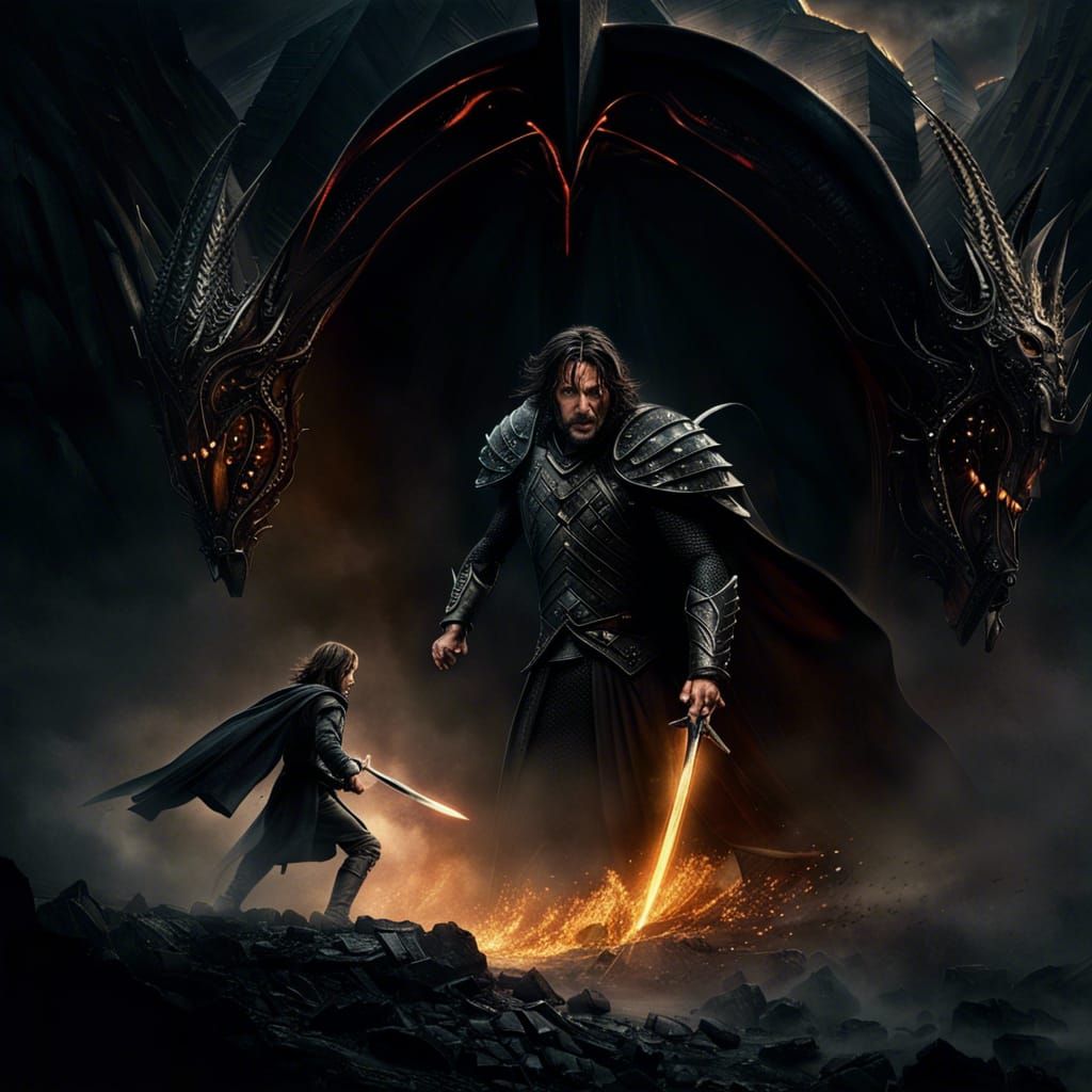 Epic Battle at the Black Gate of Mordor