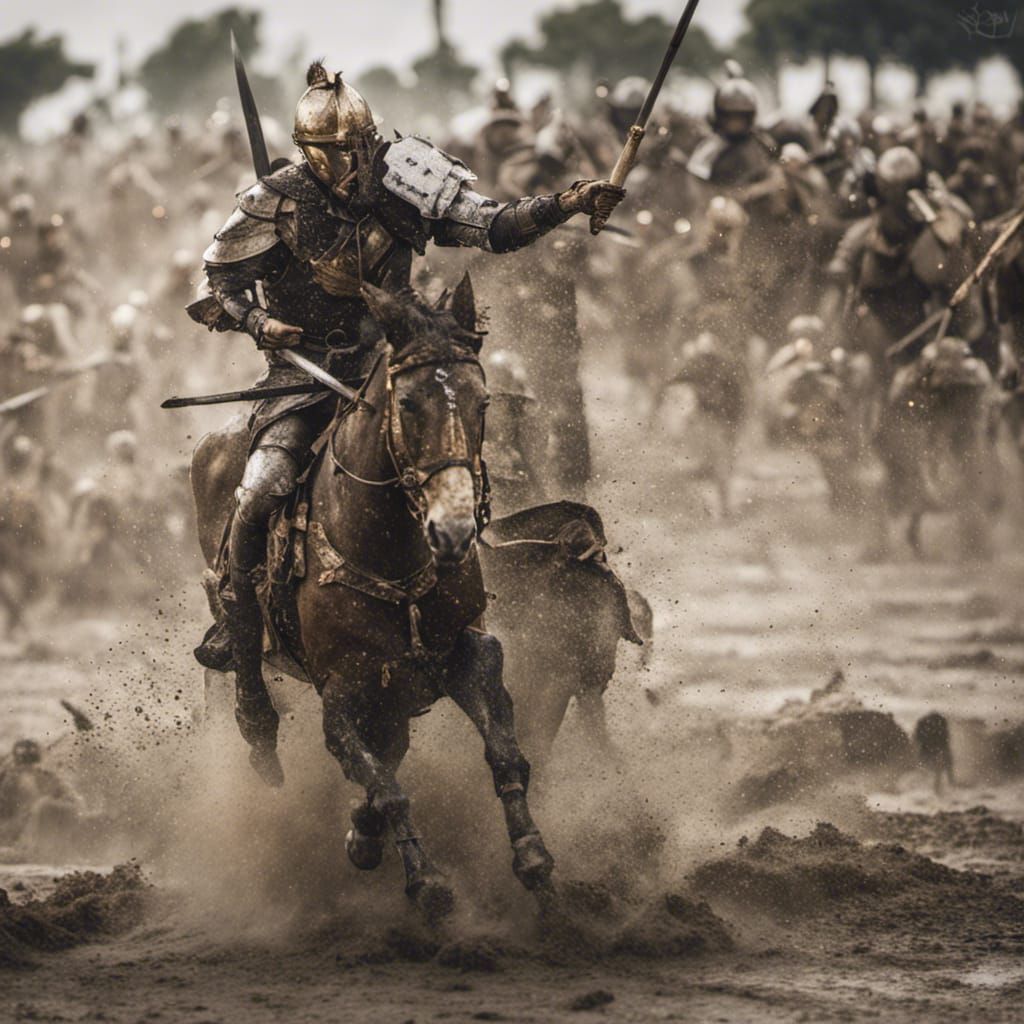 Roman Cavalry Charge in Epic Battle