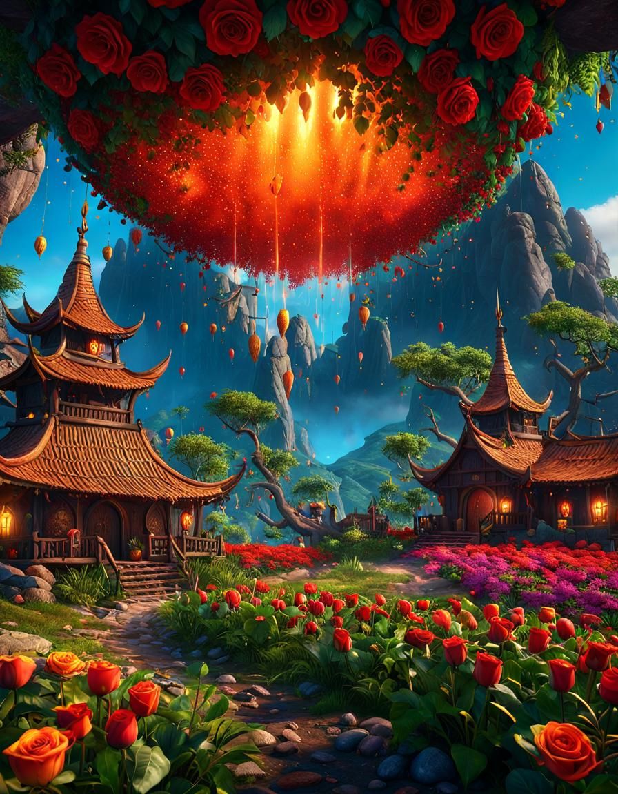 Fantastical Still Life with Fruit, Flowers, and Vegetables