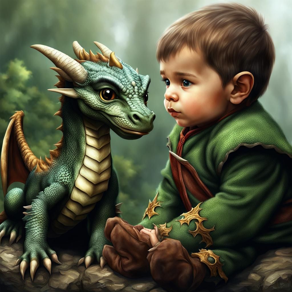 Elf and Dragon: A Realistic Bond