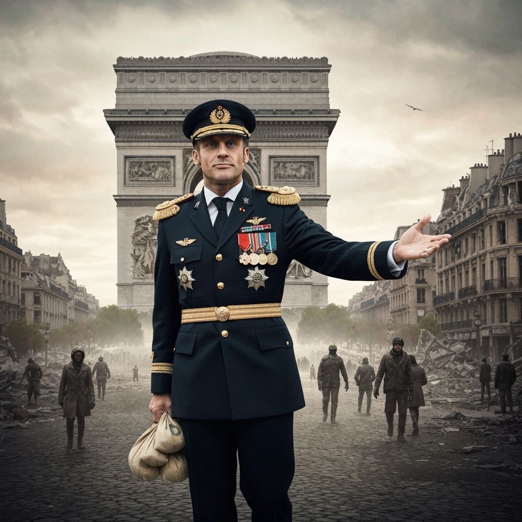 Dystopian General in War-Torn Paris