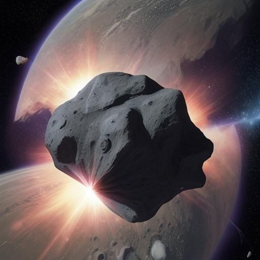 Asteroid in Space: Anime Key Visual