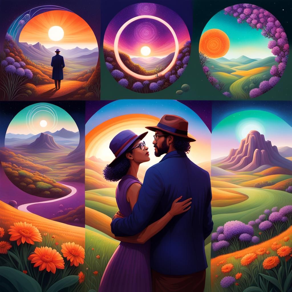 Harmony: Poet and Woman in Vibrant Valley