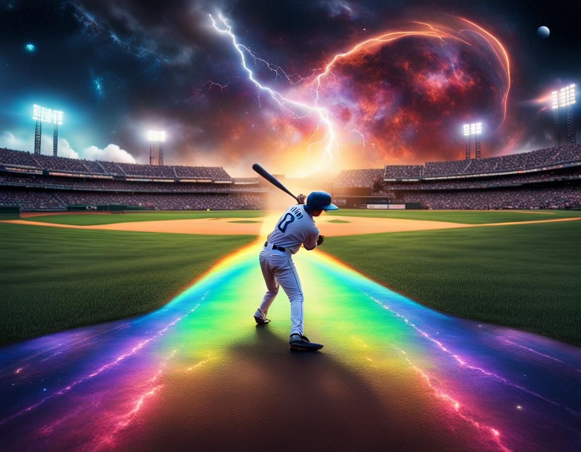 Intergalactic Baseball Game on Rainbow Road