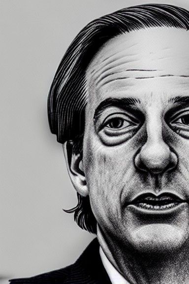 Hyperrealistic Ink Portrait of Ray Dalio