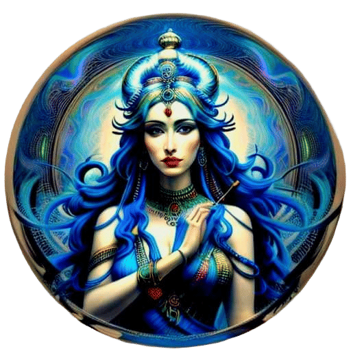Surreal Goddess Figure in Photorealistic Fractal Art