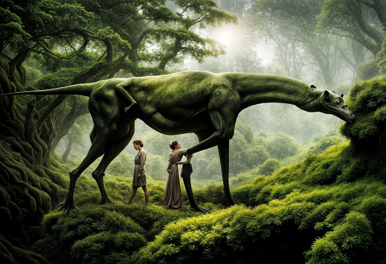 Surreal Alien Restaurant Celebration: Professional Photograp...