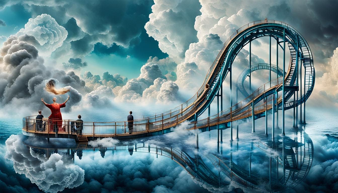 Dreamlike Digital Collage of Gratitude and Resilience