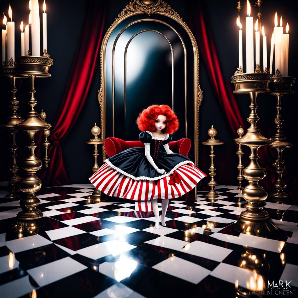 Alice's Coronation: A Whimsical Victorian Scene