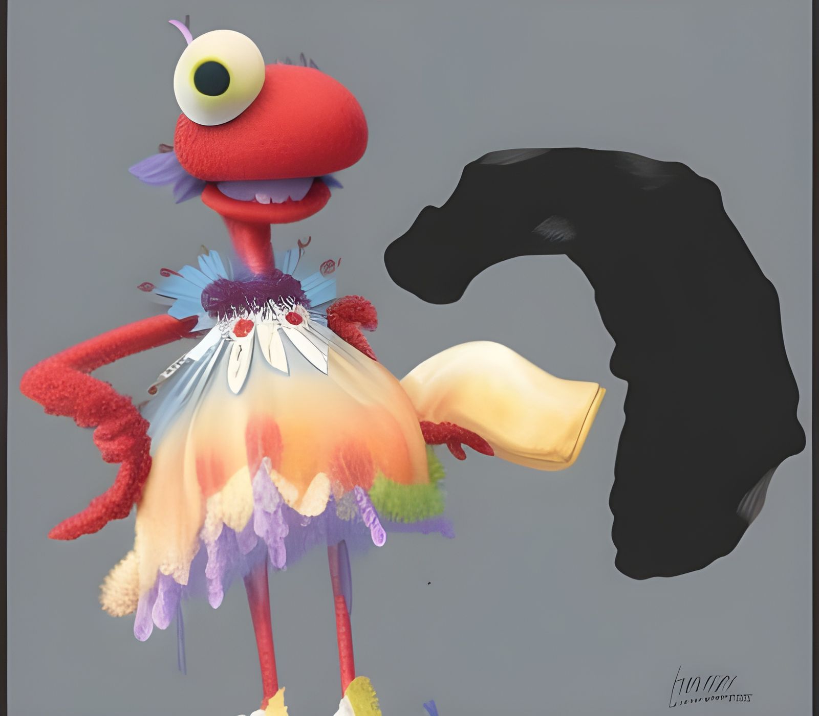 Whimsical Flower Creature Character Design